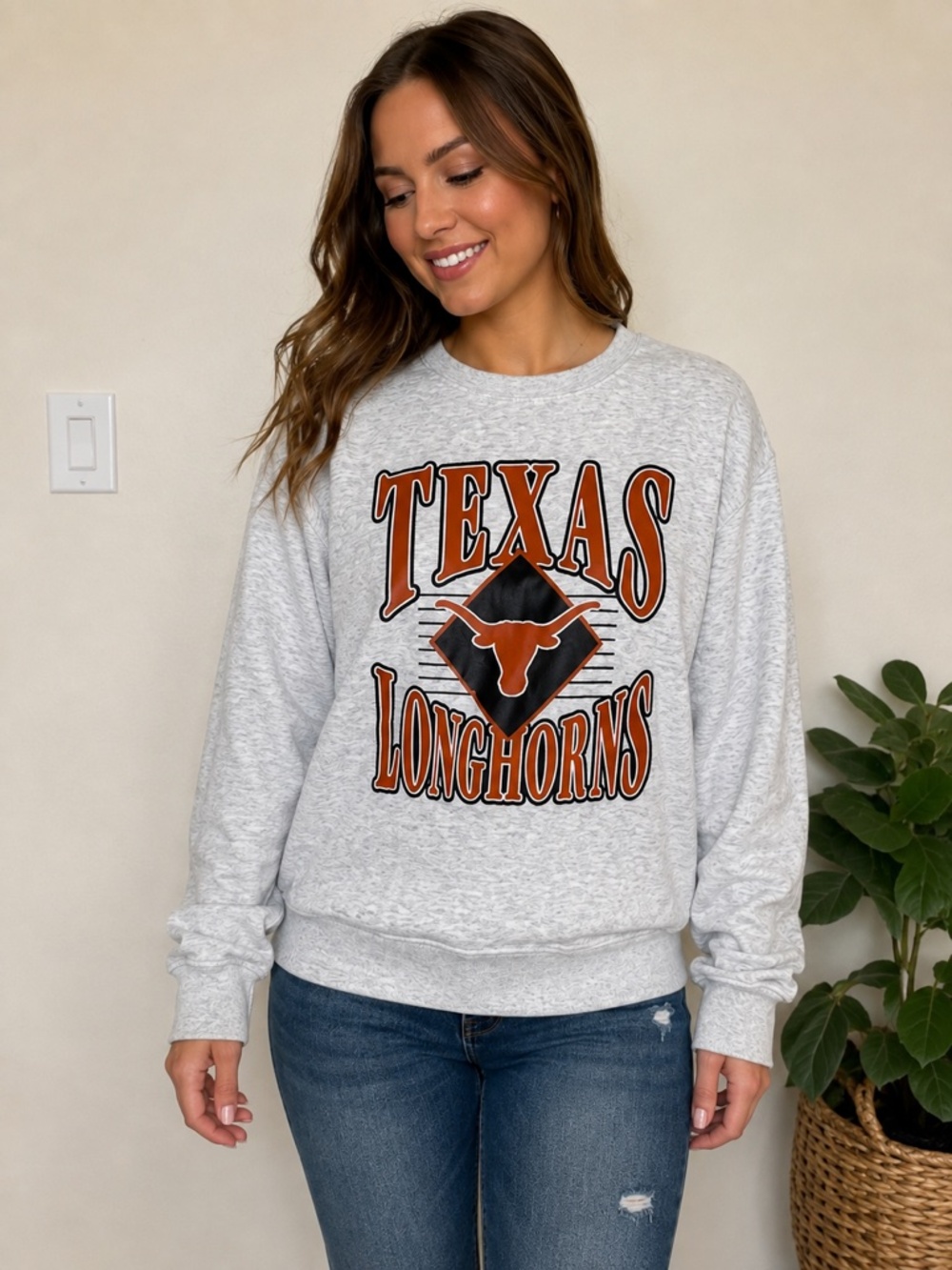 Rivalry Threads Texas Longhorns Women’s Sweatshirt L Gray NCAA NWT